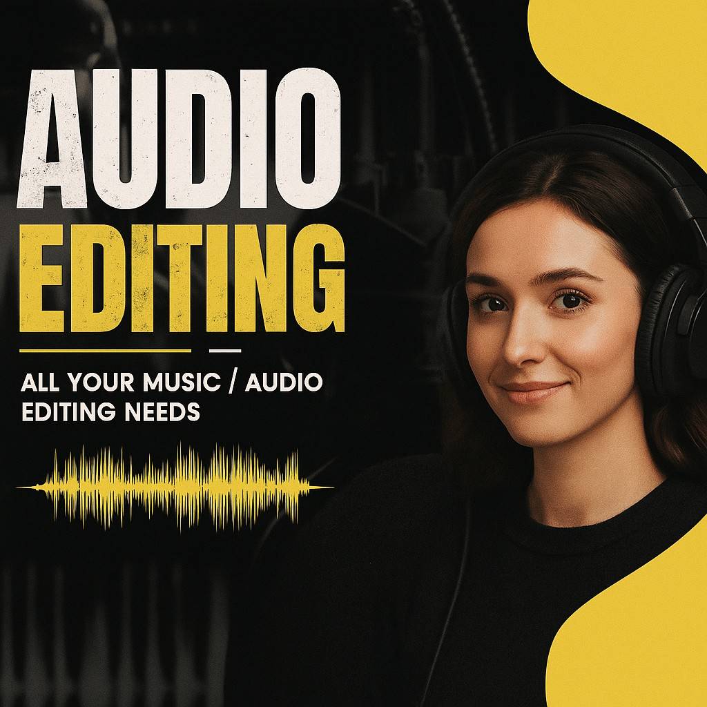 I Will Professionally Edit, Mix, and Master Your Audio and Music Tracks