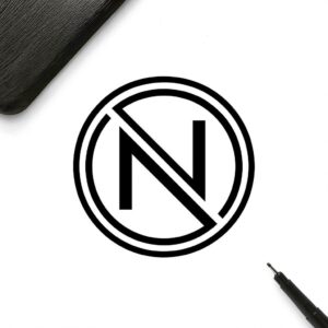 I will design a modern minimalist monogram logo with your initial
