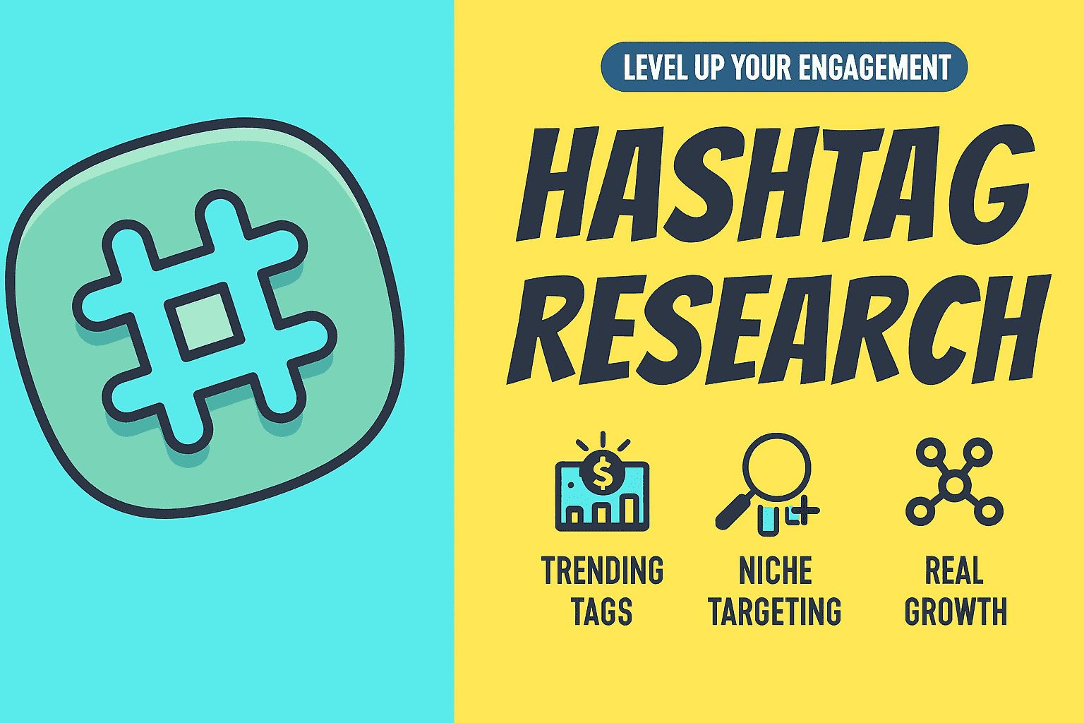 I will do expert hashtag research for explosive reach and engagement