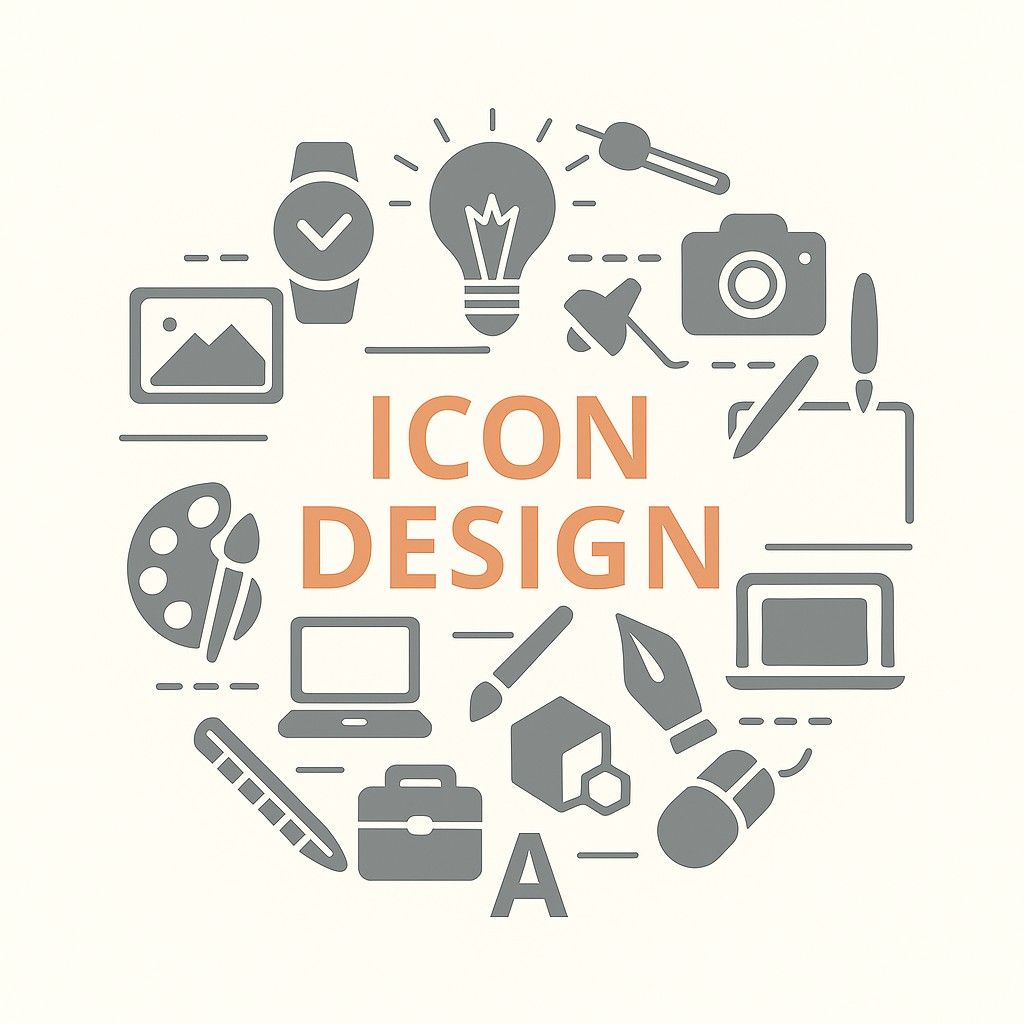 I will design custom and modern icons for web, app, or brand