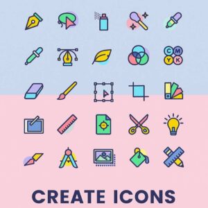 I will design Custom Colorful Line Icons for Web, App, UI & Branding