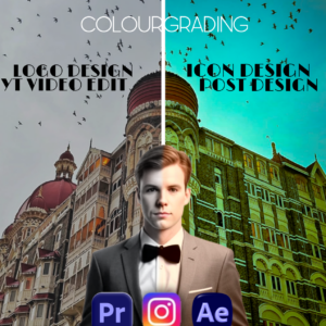 I will professionally colourgrade , edit, logo design, icon design, etc for your brands and creator