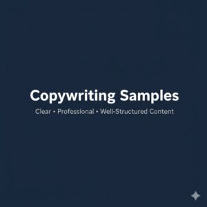 Copywriting samples