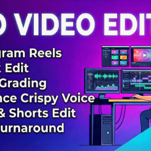 I will Edit Instagram Reels, Tiktok, YouTube Video, Enhance Voice Quality, Shorts Edit, Trending Reel Edit, Phonk Edit, Vlog Edit, Tech Edit,