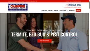 SEO for Champion and Termite Pest Control USA